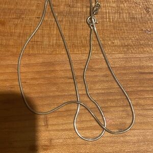 Sterling Silver Necklace - 20" Snake link chain